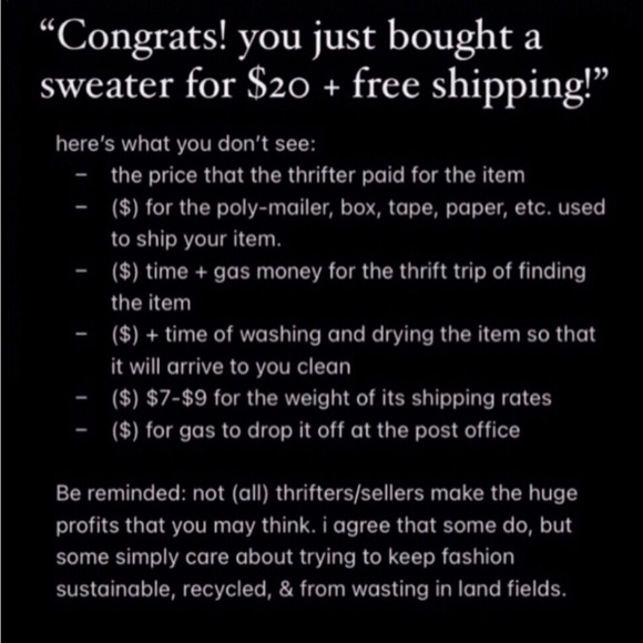 🧌PINK White Cotton V-Neck T-shirt - Picture 4 of 7